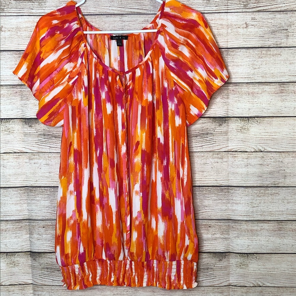 Sami & Jo Comfy Multi Color Blouse‎